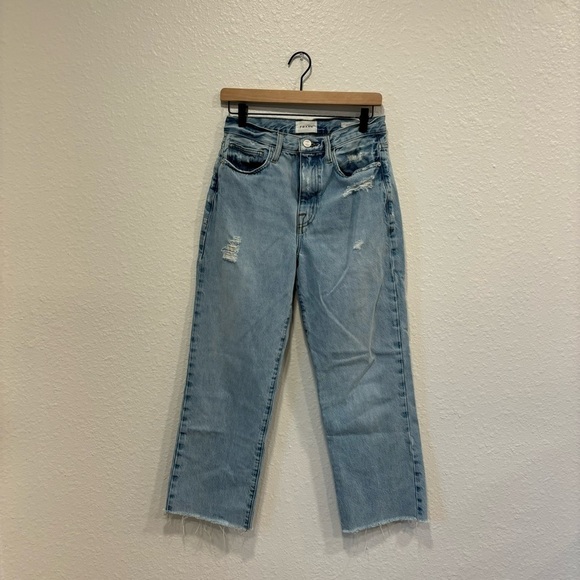 FRAME le jane crop light wash jeans - Picture 1 of 3